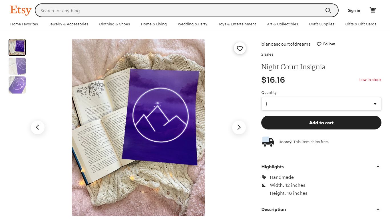 Night Court Insignia | Etsy