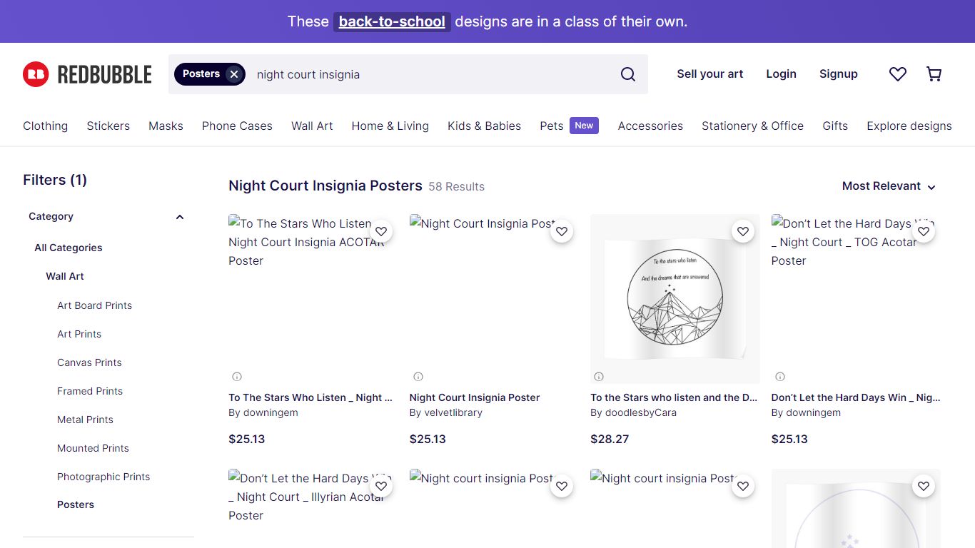 Night Court Insignia Posters | Redbubble